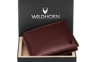 WildHorn Wallet for Men Leather Original, Mens Wallet, Leather Wallets for Men Stylish, Bi-Fold Wallets for Man, 9 Card Slots, Secret Card Slots, Coin Pocket, Gift for Mens (Green)