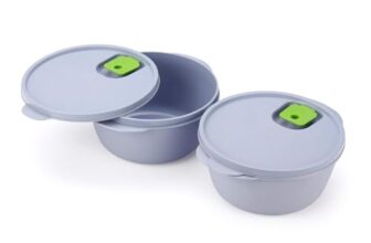 Mumma’s LIFE Food Storage Containers with Air Vent Lid, BPA Free, Microwave & Dishwasher Safe (Pack of 2)