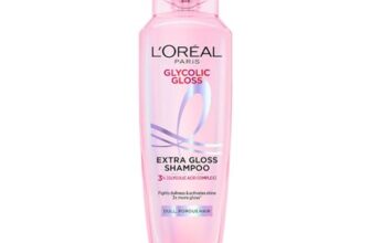L’Oréal Paris Glycolic Gloss Shine Boosting Shampoo, powered by 3% Glycolic Acid, for dull hair, restores hair quality for gives 3x more gloss, 340ml