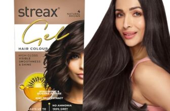 Streax Gel Hair Colour for Women & Men, Natural Brown 4, 150ml | Hair Colour Brown| 100% grey coverage | Long Lasting Hair Color, Easy to Use | Ammonia-Free Hair Color, Lasts Up to 20 Washes