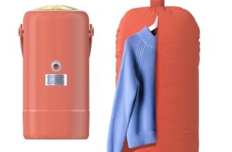 Lifelong Portable Clothes Dryer 400W | UV Sterilization | Quick Drying for Clothes, Shoes, Socks, Baby Items| Foldable & Compact Design | Detachable Drying Tube |Travel-Friendly Electric Garment Dryer