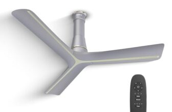 Havells Inveno LX 1200 mm BLDC Ceiling Fan|ABS Aerodyanamic Blades|Telescopic Canopy|Timer, Breeze,Sleep,MOP Modes|Reverse Feature|100% Copper Wire Motor|Free Installation|2 Year Warranty(Matt Mist)