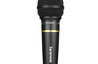 Saramonic SR-MV58 Dynamic Handheld Mic for Live & Studio Recording Windscreen, Clip & XLR to 1/4″ Mic Cable, Mic for Live Performance Studio Recording