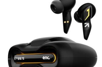 GOBOULT Astra Truly Wireless in Ear Earbuds with 48H Playtime, Built-in App Support, 45ms Low Latency Gaming, 4 Mics ENC, Breathing LEDs,13mm Bass Drivers, TWS Ear Buds
