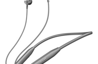 Boat Rockerz 113, 40H Battery, Dual Pair, Fast Charge, ENx Tech, Stream Ad Free Music via App Support, Magnetic Buds, Bluetooth Neckband, Wireless with Mic in Ear Earphones (Ash Grey)