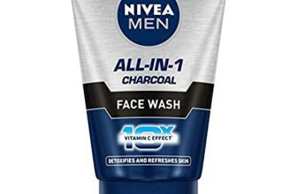 NIVEA MEN All in 1 Charcoal Face Wash 100 g | With Charcoal, Mulethi & Mint for complete detox in Summer | 10 X Vitamin C Effect for Radiant Skin | For detoxified and refreshed skin