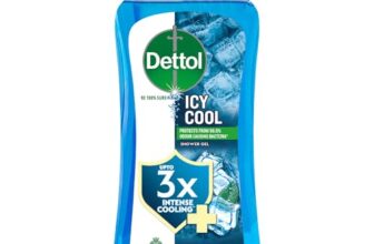Dettol Body Wash and Shower Gel for Women and Men, Cool – 250ml | Soap-Free Bodywash | 12h Odour Protection