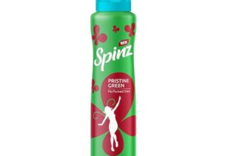 SpinZ Pristine Green Perfumed Aerosol Deo For Women, With International Fragrances For Long Lasting Freshness And 24 Hours Protection From Odour Causing Bacteria, 200Ml