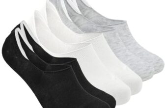 XJARVIS® 6 Pairs No Show Low Cut Loafer Unisex Socks for Men & Women with Combed Cotton for Sports, Running & Hiking Pack of 6 (Free Size) Black, dark Grey, Grey