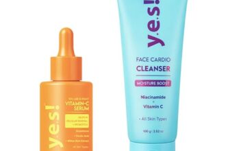Yes! Skincare Face Cardio-Cleanser (100 Gram) + You Are B-RIGHT Vitamin-C Serum (30ml) Combo | Deep Cleansing, Brightening & Hydrating Skin Care Kit