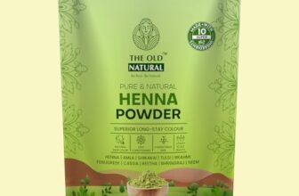 The Old Natural Henna Powder for Hair Color & Hair Growth | 100% Pure Natural Mehndi Powder for Hair & Hands | Chemical Free Hair Conditioner for Strong, Shiny Hair | Herbal Henna for Men & Women – 200g