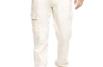 Casual Cuffed Cargo Slim Fit White 34
