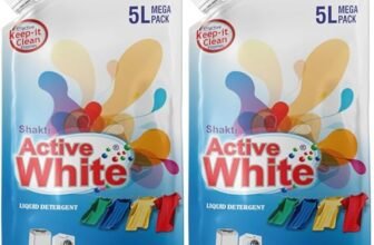 Active White Liquid Detergent – 5L Mega Pack | Lavender Fragrance | Front Load & Top Load Machine Wash & Bucket Wash Expert | Powerful Stain Removal | Gentle on Clothes | Value Family Refill Pack
