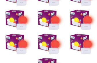 Philips Joy Vision Coral Rush 0.5W LED Night Lamp | Soft White Glow | Energy Efficient | Plug-in Prong Design | Ideal for Bedroom, Kids Room & Hallway (Red, Pack of 10)