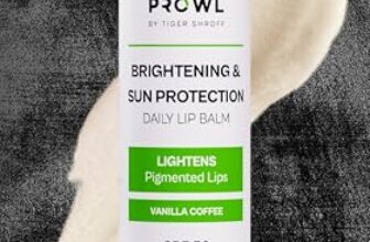 PROWL by Tiger Shroff SPF 50 PA+++ Lip Balm For Men with Kojic Acid | Lipbalm For Moisturising Brightening Dark Lips & Lightening Pigmented Dry Lips | Pigmentation Removal Care | Vanilla Coffee, 4g