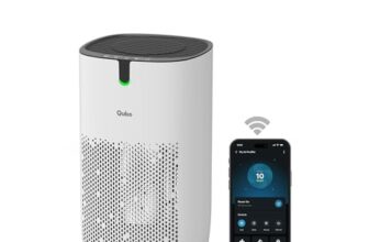 Qubo Smart Air Purifier Q400 by Hero | Up to 400 Sq. Ft.| True HEPA H13 | Removes 99.99% Dust, Allergens, Smoke, Virus & PM2.5 | 330 m³/h CADR |5-Stage Filter|App & Voice Control| 9000 Hrs Filter Life