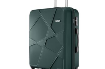 Safari Medium Polypropylene Spinner Pentagon Pro 8 Wheels 66Cm Size Checkin Trolley Bag, Hard Case 360º Wheeling Luggage for Men & Women, Travel Bag, Suitcase for Travel, Dusk Green