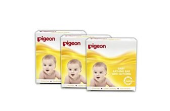 Pigeon Baby Soap for Newborns 75 g (Pack of 3) | With Glycerine, Jojoba, Chamomile & Olive Oil | Paraben Free | Gentle Baby Bath Soap