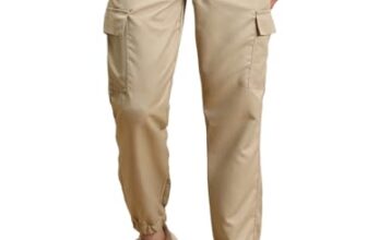 Highlander Men’s Low Rise Regular Pants (PHTR000014_Khaki_L)