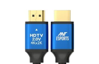 Ant Esports AEH105 4K HDMI Cable with Blue Metal Cap – 5 Meters I 2.0 HDMI I 24K Gold-Plated I High Speed 18Gbps HDTV Cable