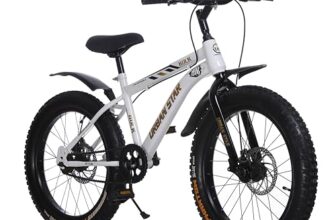 URBANSTAR Hulk | 20T BMX | Double DISC | Fat Tyres Semi Assembled | 20 T Fat Tyre Cycle (Single Speed, White), Rigid, Kid, 20″ Inches
