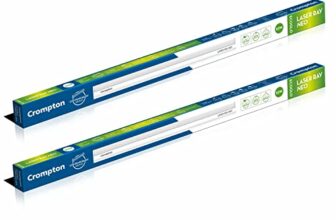 Crompton Laser Ray Neo 2 Feet 10W LED Batten| Energy Efficient Batten for Home | Cool Daylight | Pack of 2