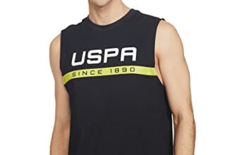 U.S. Polo Assn. Men Crew Neck Brand Print IYAE Fashion Vest – Pack of 1 (Black 2XL)