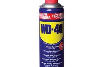 WD-40 Multipurpose Spray, Rust Remover, Cleans Bike Chains, Hinge Lubricant, Loosens Jammed Parts, Degreaser, and Cleaning Agent, 420ml (341g)