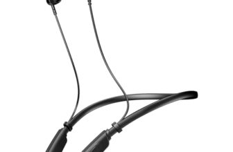 Boat Rockerz 202, ENx Tech, 20H Battery, in Ear, Dual Pair, Fast Charge, Magnetic Buds, Stream Ad Free Music via App Support, Bluetooth Neckband, Wireless with Mic Earphones (Active Black)