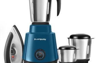 Longway Super Pro Mixer Grinder | 500 Watt Powerful Motor for Grinding, Mixing, Juicing | 2 Years Warranty