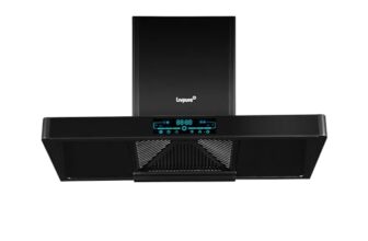 Livpure Dash 90 cm | T-Shape | 1450 m³/hr Suction | Filterless | Touch & Gesture Control | Digital Display | Low Noise | 10 Years Motor + 2 Years Comprehensive Warranty | Black