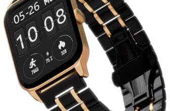 Vibez Imperial Luxury Smartwatch for Women & Men – Stainless Steel Strap, 1.83″ Display, High Resolution, 60 Sports Modes,100+ Watch Faces, Long Battery & BT Calling Smart Watch for Women & Men