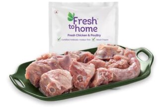 FreshToHome Adult Chicken Soup Bones 480G To 500G Pack For Broth/Stock Antibiotic-Residue-Free Fresh Never Frozen