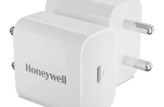 Honeywell Zest PD 20W Type-C Charger Adapter with PPS, Ultra-Fast Charging, PD 3.0, BIS Certified for iPhone 17/17 Air / 17 Pro / 17 Pro Max, Samsung Galaxy, Pixel, iPad, AirPods & More