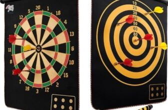 Storio Magnet Dart Board Game for Kids,Double Sided Magnet Dart Board with Darts, Size- 14 Inches