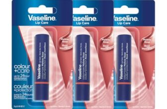 Vaseline Colour+Care Mellow Rose Tinted Lip Balm Stick 3g (Pack of 3)