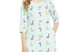 Clovia Women’s Cotton Print Me Pretty Short Night Dress (NS1489D03_Blue_M)