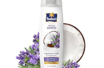 Parachute Advansed Protein Shampoo with Coconut Milk & Rosemary | Up to 96% Hair Fall Reduction & up to 23X Hair Fall Control | Protein Lock Technology | Paraben free | For Men & Women | 340ml