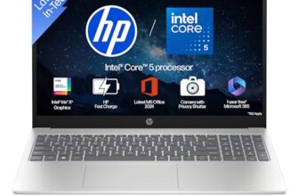 HP 15, Intel Core 5 120U (14th Gen) 16GB DDR4, 512GB SSD, FHD, Anti-Glare, Micro-Edge, 15.6”/39.6cm, Win11, M365 Basic(1yr), Office24, Silver,1.59kg, FD0640TU/682tu, FHD Camera w/Shutter, BL Laptop