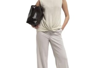 Marks & Spencer Linen Rich Draped Vest Top