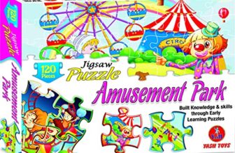 Educational Planet Galaxy Jigsaw Puzzle for Kids, Includes 120 Pieces of Fun Puzzle (AMUSMENT Park)