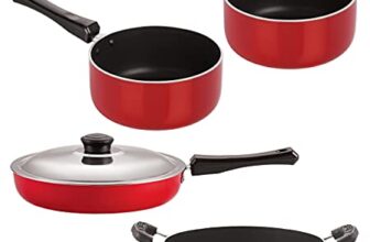 NIRLON Kitchen Utensils Non Stick Cookware Set, 4 Pieces (FP10_SP(M)_SP(B)_CS24)