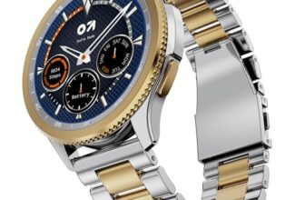 GOBOULT Pyro Smartwatch 1.43” AMOLED Screen, BT Calling 5.3, 600 Nits Brightness, IP68, 150+ Watchfaces, 120+ Sports Modes, AI Voice Assistant, SpO2 Monitoring