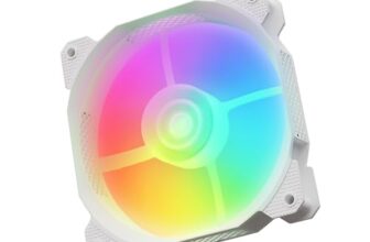 Geonix Luma ARGB 120mm PC Cooling Fan | PWM | Hydraulic Bearing | Low Noise 23dB | High Airflow 35.97 CFM, White