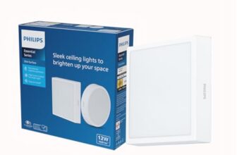 Philips 12 Watt Square Slim Surface Ceiling Light | LED Downlighter for Both Normal & False Ceiling | Colour : Cool Day Light, Pack of 1