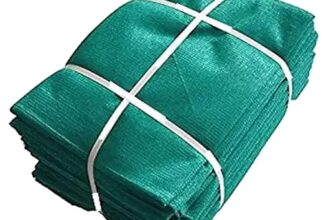 BENAVJI Green Shade Net, 50% UV Sun Protection, for Terrace, Garden, Green House, Balcony, & Gardening Multipurpose Agro Netting Size 8FT X 5FT