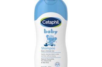 Cetaphil Baby Tear-Free Shampoo with Natural Chamomile & Aloe Vera 200 ml | Gentle Daily Cleanser for Newborns & Babies from Day 1 | pH Balanced, Hypoallergenic, Soap & Paraben Free