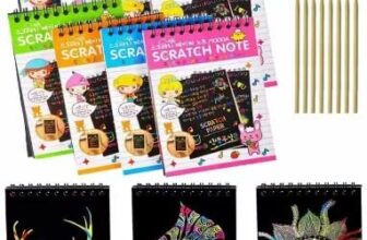 Royals Kids Birthday Return Gift Pack of 6 Activity & Drawing Scratch Books for Children