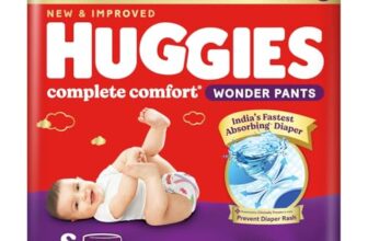 Huggies Complete Comfort Wonder Pants | Pant Style Baby Diapers Small Size (S), 86 Count | India’s Fastest Absorbing Diaper, Prevents Diaper Rash, Ideal for 4 to 8 Kgs