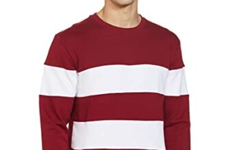 Amazon Brand – Symbol Men’s Cotton Blend Round Neck Sweat Shirt (AW19MNSSW58_Vintage Maroon_L_Vintage Maroon_L)